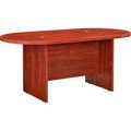 Global Equipment Interion    Racetrack Conference Table, 6'L, Cherry 695823CH